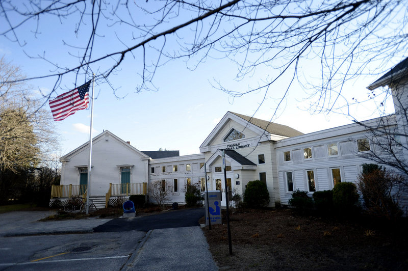 Cape Elizabeth's Thomas Memorial Library on Monday, Nov. 26, 2012.