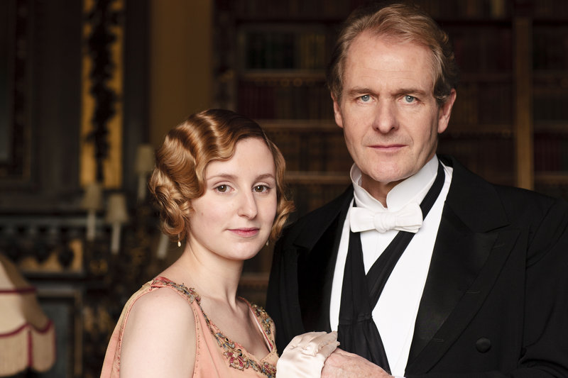 Lady Edith and Sir Anthony Strallan (Laura Carmichael and Robert Bathurst)