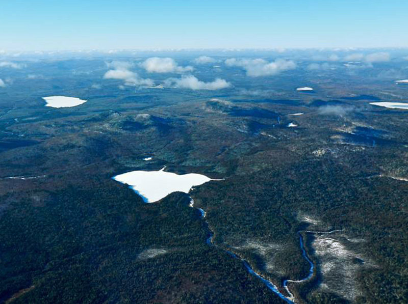 Bald Mountain, with Greenlaw Pond in the foreground.