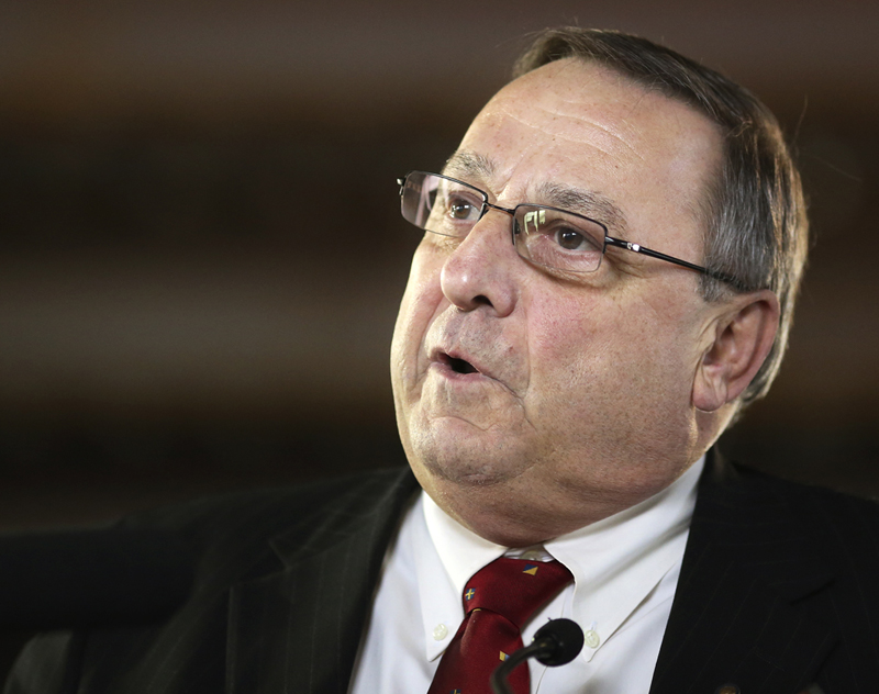 Gabe Souza/Staff Photographer: Gov. Paul LePage at a Portland press conference on Tuesday, January 15, 2013.