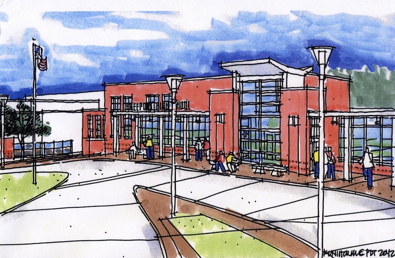 The town council has backed a $16.9 million plan to renovate and add to Freeport High School, which would build nine classrooms, reconfigure library and cafeteria spaces, and make the front entrance more prominent and secure.