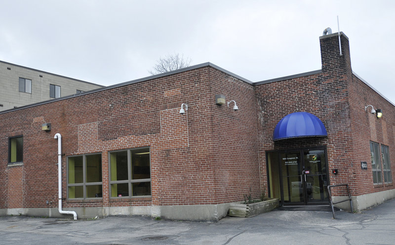 Wellness Connection of Maine’s Portland marijuana dispensary, located at the end of an alley off Congress Street behind the Local 188 restaurant. Photographed March 29, 2012.`