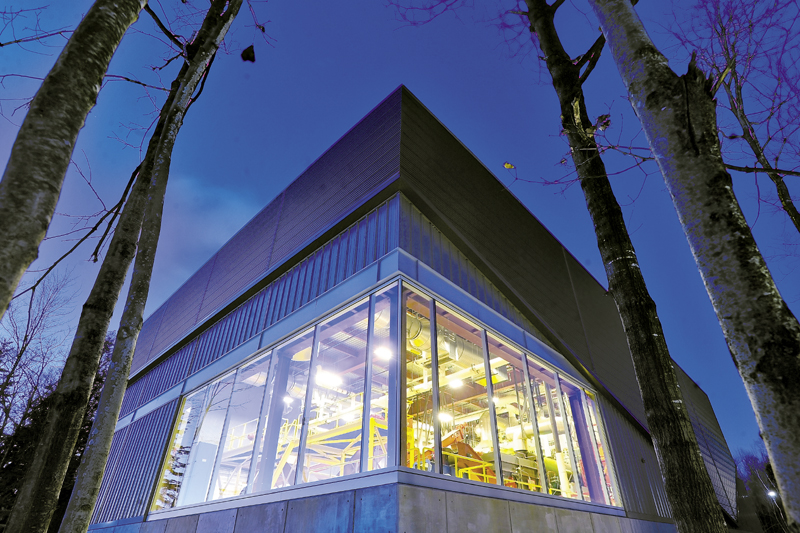 The biomass plant at Colby College.