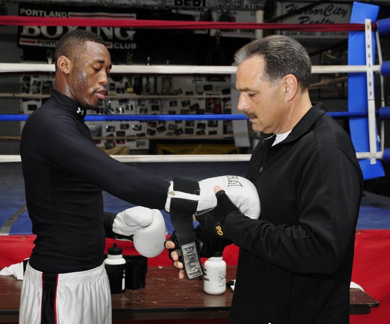 Russell Lamour, left, and Bob Russo, the Portland Boxing Club director, were in Salt Lake City with one of the alleged bombers in 2009, but had virtually no contact with him.