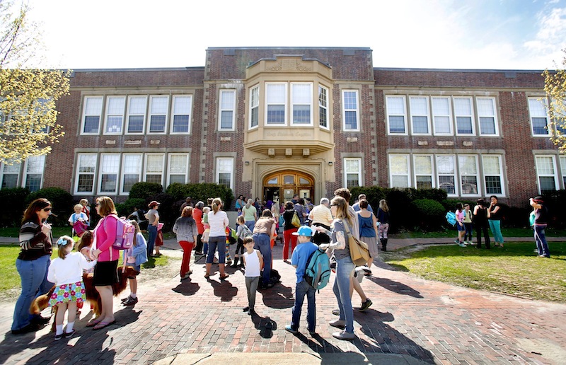 Portland's Longfellow Elementary School, seen in 2014, is one of four schools that will get upgrades if voters approve a $64 million bond proposal in November.