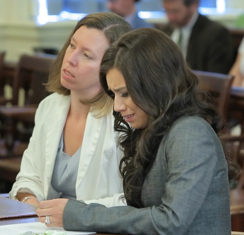 In York County Superior Court in Alfred on Friday, May 31, 2013, Alexis Wright reacts after hearing that her request to serve her 10-month sentence at the Cumberland County Jail was denied by Justice Nancy Mills. Wright's attorney, Sarah Churchill, had argued that Wright should serve her sentence at the Cumberland County Jail instead of the York County Jail to better facilitate visits from Wright's 8-year-old son. (Pool Photo, Gregory Rec/Portland Press Herald)