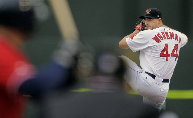 Brandon Workman pitched five innings for Portland, allowing three runs on five hits while striking out six.