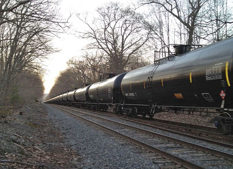 The Pan Am Railways freight train that struck a 19-year-old Portland man in the Riverton neighborhood of Portland on Sunday.