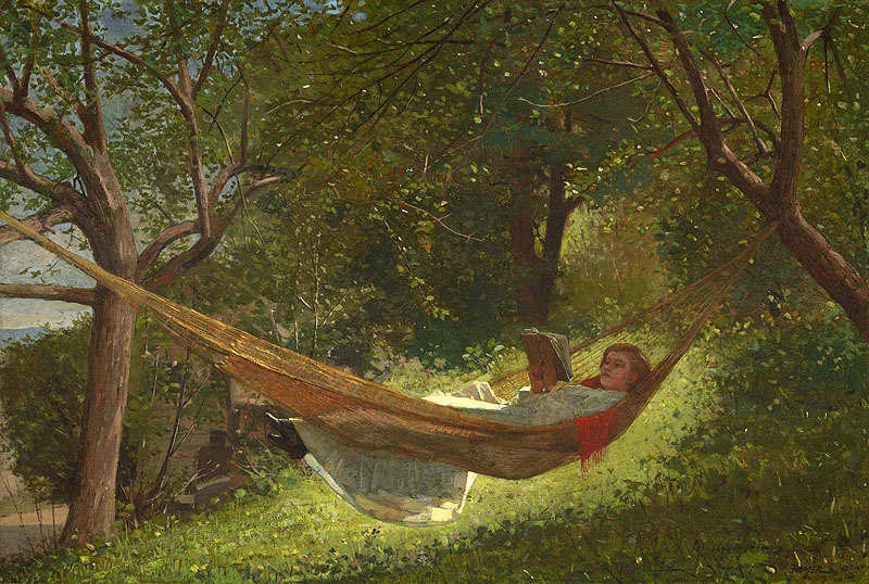 Winslow Homer, “Girl in a Hammock” (1873), oil on canvas