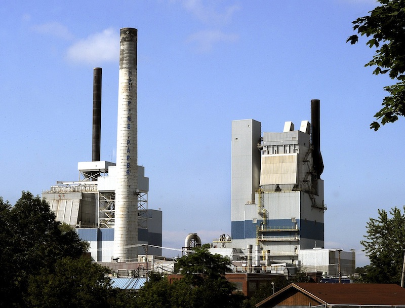 The Sappi paper mill in Westbrook on Monday, July 29, 2013. Maine's pulp and paper industry is strongly supporting a proposal by the LePage administration to reduce certain anti-smog regulations affecting new and newly refitted industrial plants.