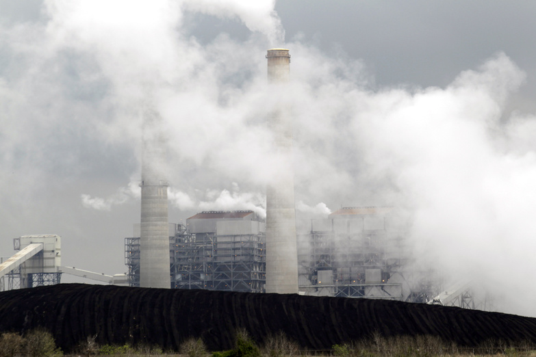 Piles of coal are shown at NRG Energy's W.A. Parish Electric Generating Station in Thompsons, Texas. The plant, which operates natural gas and coal-fired units, is one of the largest power plants in the United States.