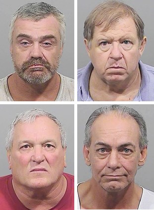 Top row: Andrew Thorne, left, and Joseph Nightingale; bottom row: Michael Maietta, left, and Scott Lombardi