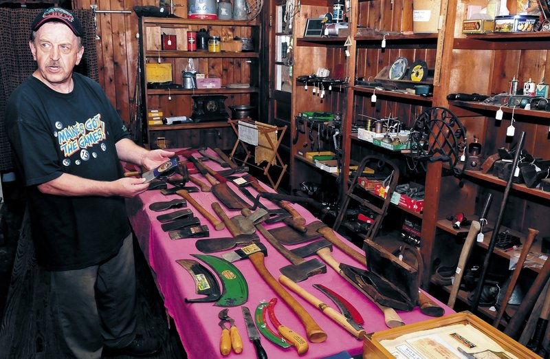 Howard Hardy shows off the shop where he hopes to open antique store. “Every day I could find a new tool, but is it worthy for my collection? Is it something that I don’t have? Is it something that tells a story?” Hardy said.