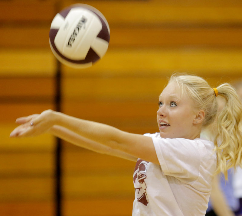 Mackenzie Foley is a senior at Thornton, as the team embarks on its first year as a varsity program. Greely became the first southern Maine team to win a state title in 2003.