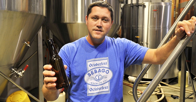 Kai Adams, co-founder of Sebago Brewing Company.