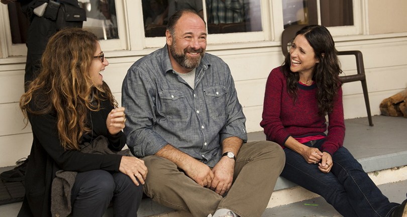James Gandolfini, center, and Julia Louis-Dreyfus, right, in "Enough Said."