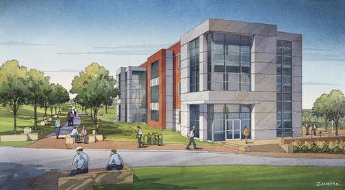 An architect’s rendering of the proposed ABS Center for Engineering, Science and Research at Maine Maritime Academy. Maine voters will decide whether to help finance the building on bond Question 4 in the November 5 election.