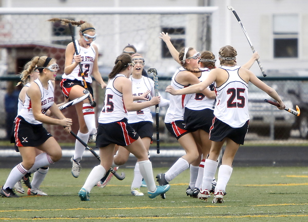 Rachel Wallace got the goal and the entire team joined in the celebration, and why not? The Red Storm are headed to the regional final against Massabesic on Tuesday.