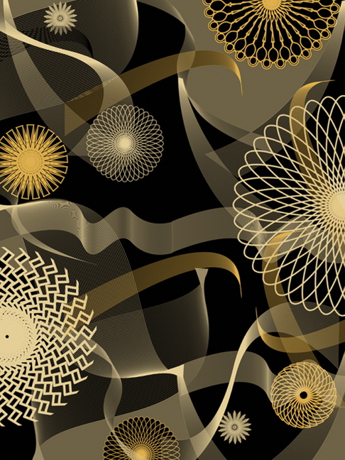 “Time” and other digitally generated works by Tim Van Campen are on view at CRAFT Gallery in Rockland.