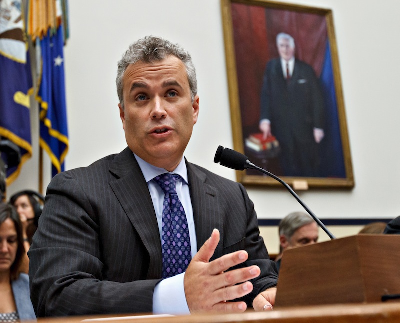 In this Aug. 1, 2012 file photo, Jeffrey Zients testifies on Capitol Hill in Washington. Obamacare’s hobbled health-insurance exchange will be fixed by December, according to Zients – the management consultant asked to salvage the website – in the first timeline provided for correcting the flaws. (Obamacare’s hobbled health-insurance exchange will be fixed by December, according to the management consultant asked to salvage the website, in the first timeline provided for correcting the flaw.