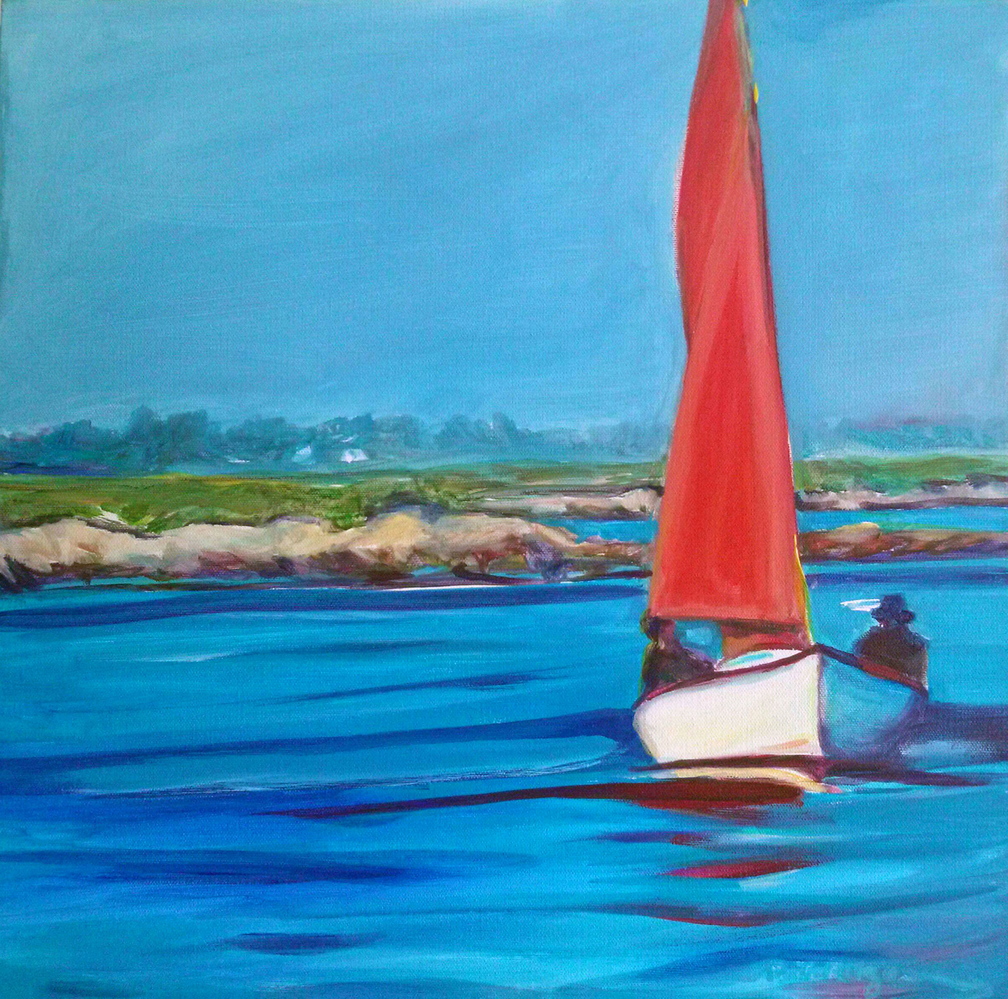 “Casco Bay Red” by Patricia Rizzo.