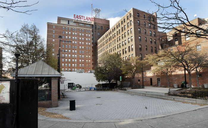 Members of the group opposing the sale of Congress Square Plaza will be gathering signatures at polls Tuesday.