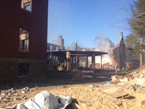 Twenty volunteer firefighters from Great Diamond Island’s station and Long Island also responded to the blaze early Saturday.