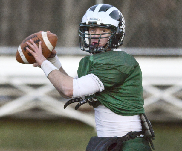 Zach Dubiel was determined to have a successful high school football career at Bonny Eagle – just like Nate Dohler, who led the Scots to back-to-back state championships in 2007-08. Dubiel, a junior, is well on his way.