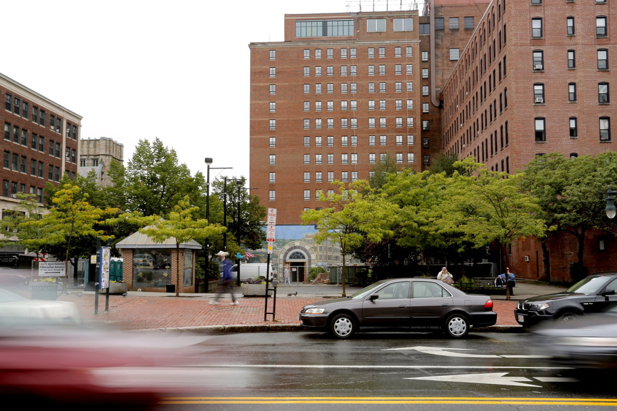 The best way to express displeasure with the City Council’s decision to sell part of Congress Square Plaza, above, would be to go to the polls Tuesday and vote out the two incumbents who supported the sale.