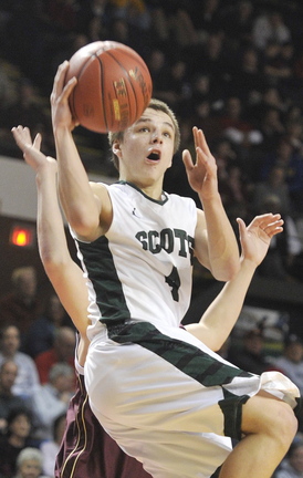 Dustin Cole returns to Bonny Eagle for his senior season. He averaged 28.5 points per game last season for the Scots.