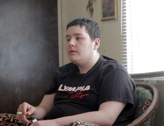 James Reynolds is shown at home in West Paris on Oct. 16, four months after he was shot three times by Trooper Jason Wing. Wing, who fired at Reynolds when Reynolds pointed a gun at him, was legally justified in using deadly force, the state concluded.