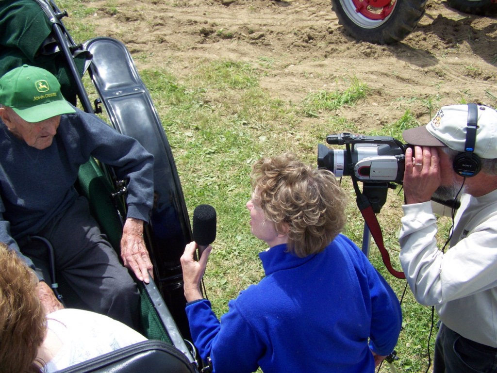 Self-employed documentary filmmakers Brenda Nasberg Jepson and Alan Jepson interview 95-year-old Rodney Pelkey for a show called "Maple Meadow Farm" shown on Maine Public Broadcasting in May 2013. The Jepsons, residents of Aroostook County, have purchased health insurance made available to them via the Affordable Care Act.