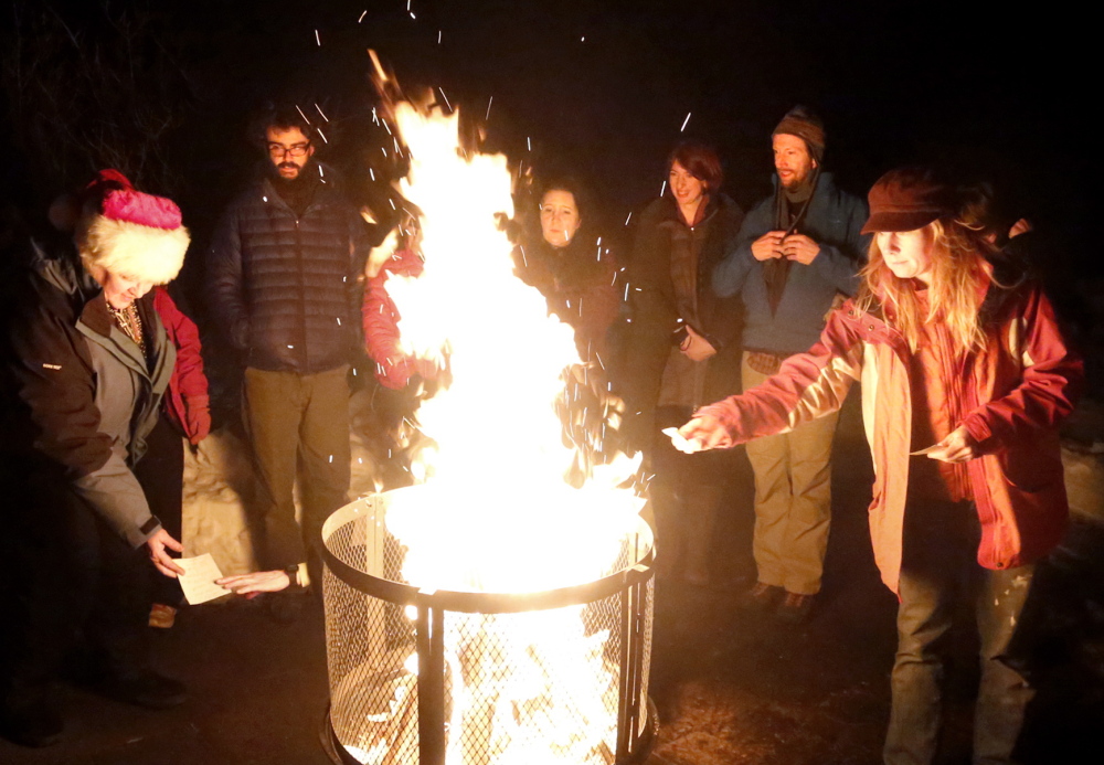 After writing down their intentions for the upcoming year, winter solstice celebrants toss their papers into the fire so their prayers and resolutions can reach the spirit world. And if they’re praying for longer and warmer days, their prayers will indeed be answered.