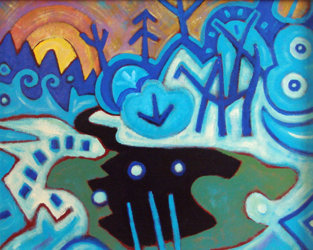 "Mill Pond," by Phil Barter, from "Winter Colors," continuing through March 29 at Gleason Fine Art in Boothbay Harbor. The show also features the work of Mitch Billis, Andrea Peters, Peter Sculthorpe, Tom Curry and Jessica Stammen.