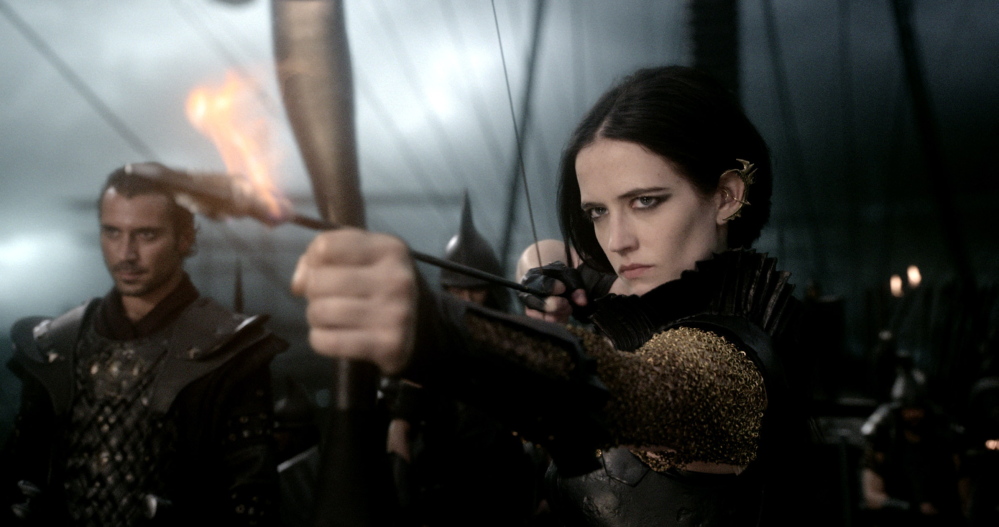 Eva Green, a one-time Bond babe, as the seductive swordfighter Artemisia.