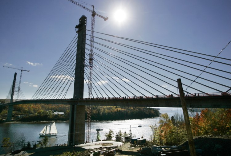 The Penobscot Narrows Bridge photographed in 2006.