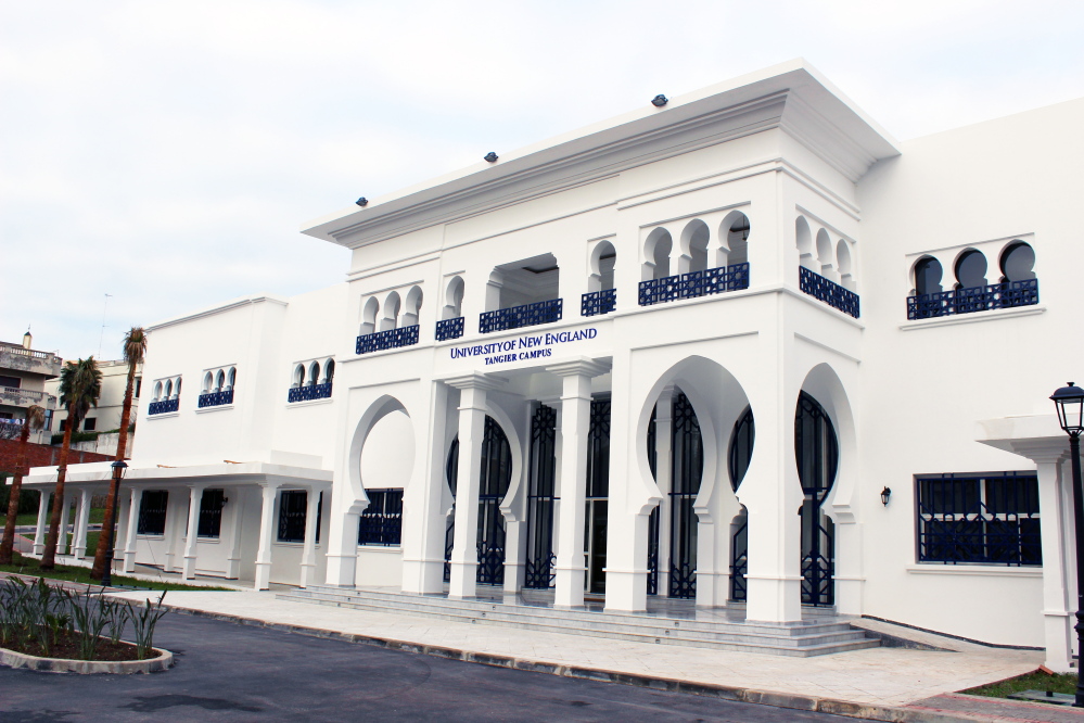 The University of New England’s main academic building on its Tangier, Morocco, campus.