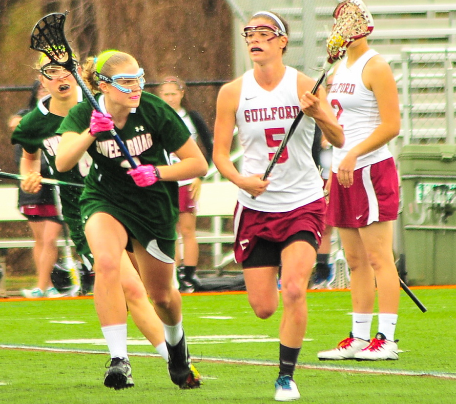 Lily Colley’s success this spring at Guilford College shows she hasn’t missed a step from studying last fall in Germany, where she also found opportunity to play her favorite game.