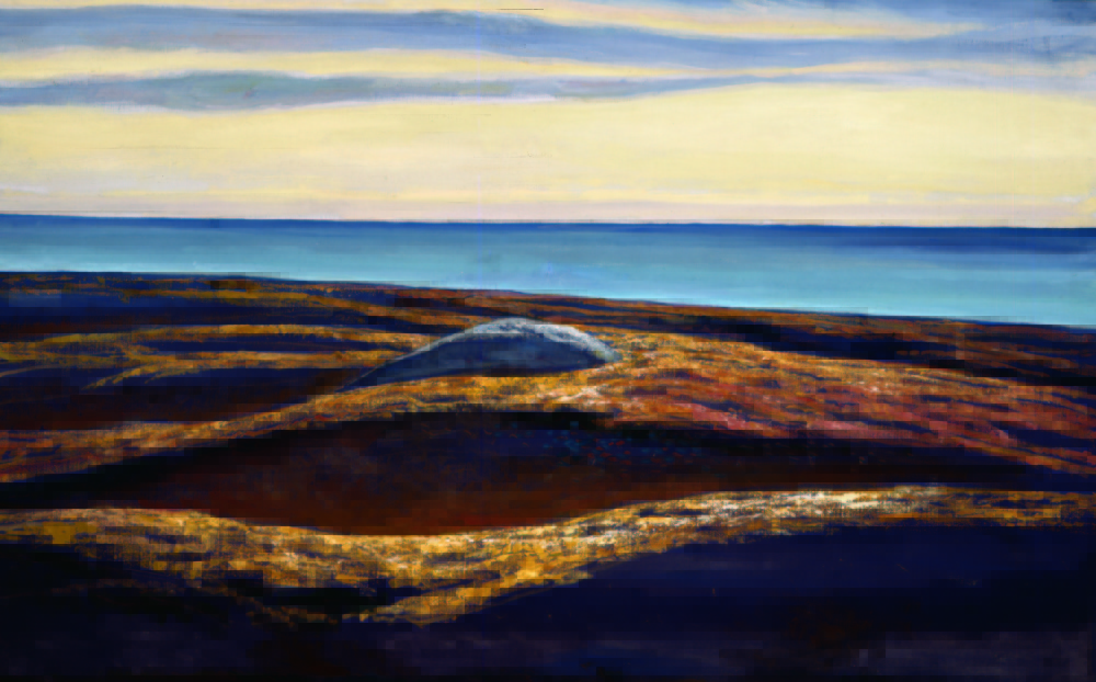 Rockwell Kent, “Lone Rock and Sea,” 1950, oil on canvas.