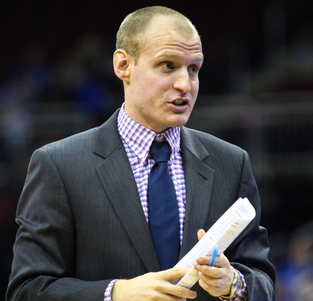 Zak Boisvert was cut from the Deering High boys’ basketball team as a junior. Since then, he has devoted much of his life to coaching and was recently named an assistant coach for the UMaine men’s basketball team. Photo courtesy of the University of Maine