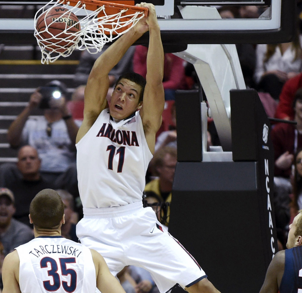 Arizona forward Aaron Gordon should be available for the Celtics’ first pick in the 2014 NBA Draft on Thursday in New York. File Photo/The Associated Press