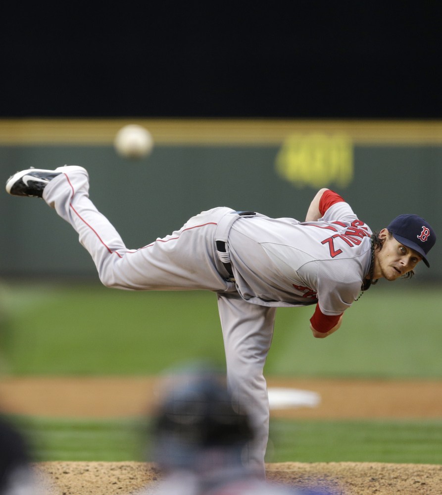 Boston starting pitcher Clay Buchholz has the best stuff on the staff.