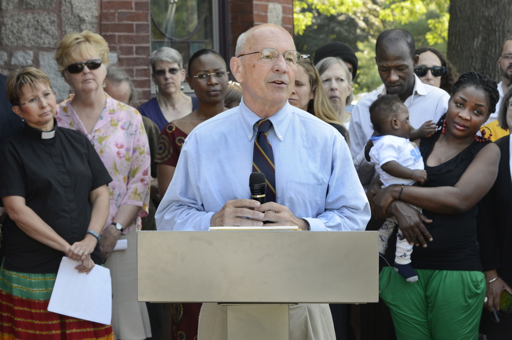 Portland Mayor Michael Brennan, who spoke last year to protest Gov. LePage’s cuts to General Assistance to undocumented immigrants, said Tuesday that Portland is examining how a court ruling might affect the city’s responsibility for determining the immigration status of applicants.
2014 Press Herald file photo