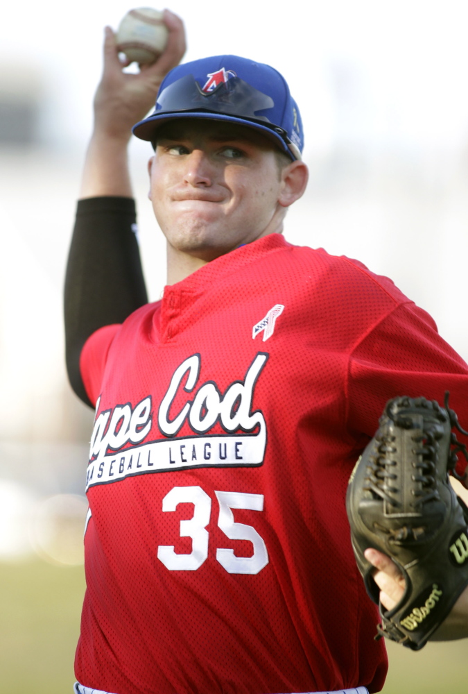 Jeff Gelinas of Saco, also a pitcher for the Chatham Anglers, heard about the Cape Cod League throughout his childhood from his grandmother.