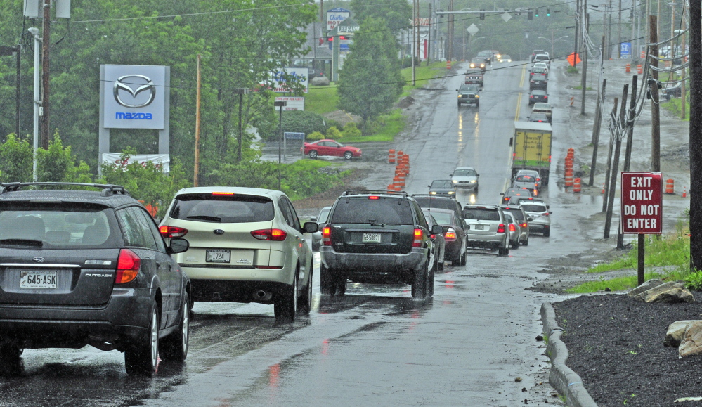 Karen Nightingale was riding her motorcycle east on Western Avenue near the intersection of Woodside Road in Augusta when she hit a pothole and suffered serious head injuries. She died Tuesday at Central Maine Medical Center in Lewiston.