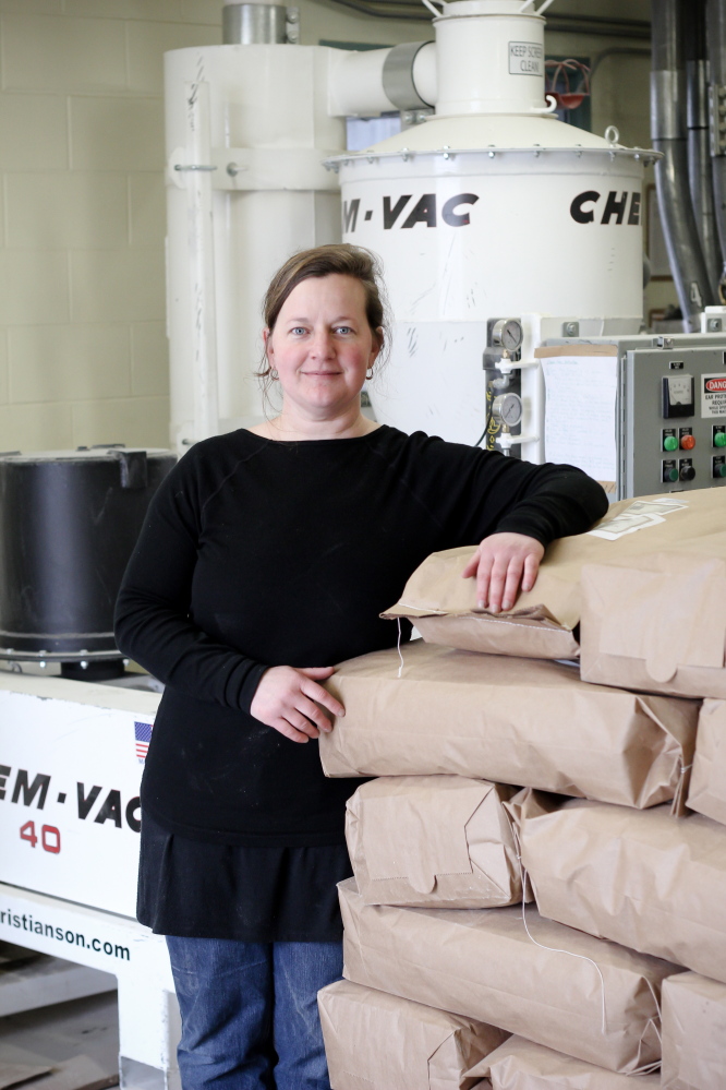 Amber Lambke at the two-year-old Somerset Grist Mill, which she started with baker Michael Scholz.