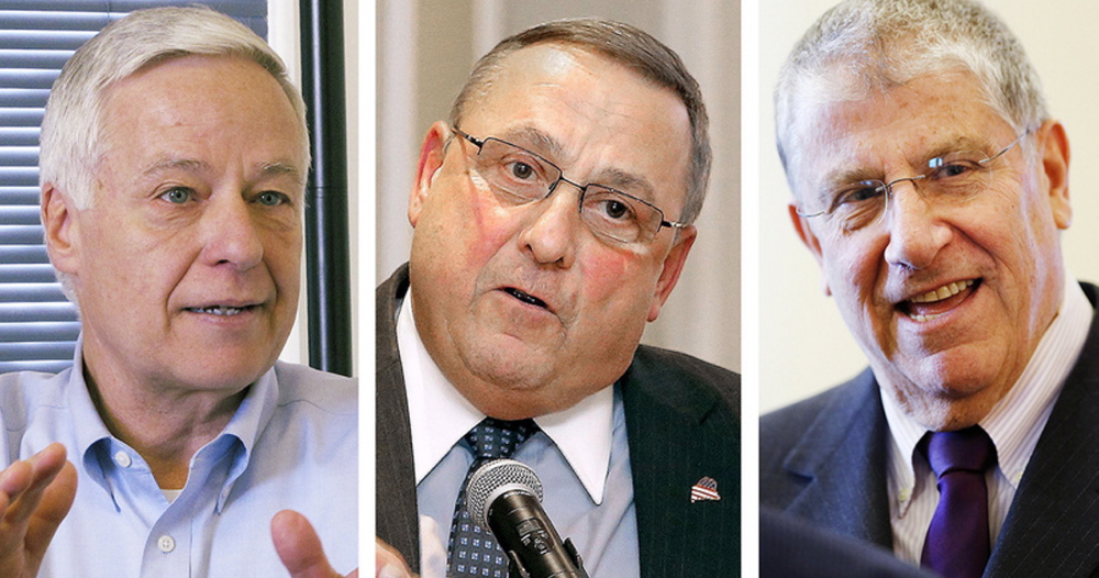 Mike Michaud, Paul LePage, Eliot Cutler