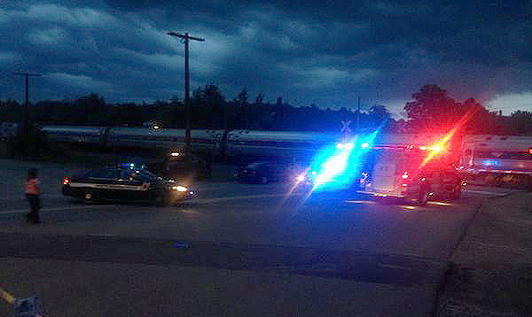 North Berwick police and members of the railroad police are on the scene investigating the incident. Danielle Waugh/WCSH