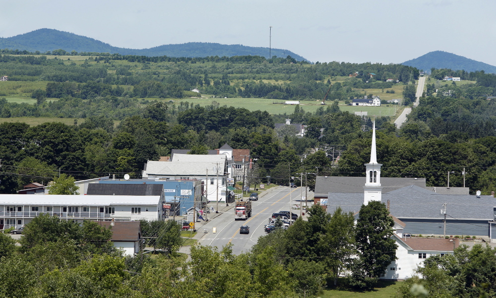 PATTEN, ME - June 19: The town of Patten would benefit from increased tourists if a national park were created in the nearby Katahdin Woods & Waters land. (Photo by Gregory Rec/Staff Photographer)