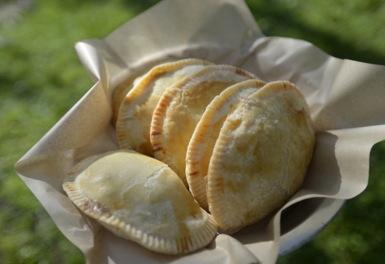 Pastitsio turnovers feature the flaky, tasty crust made with leaf fat by the Friday Pie Club of Yarmouth.